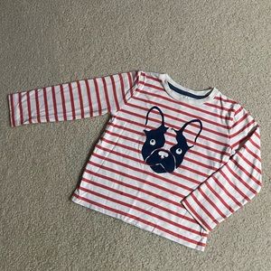 Mini Boden Frenchi French Bulldog Long Sleeve